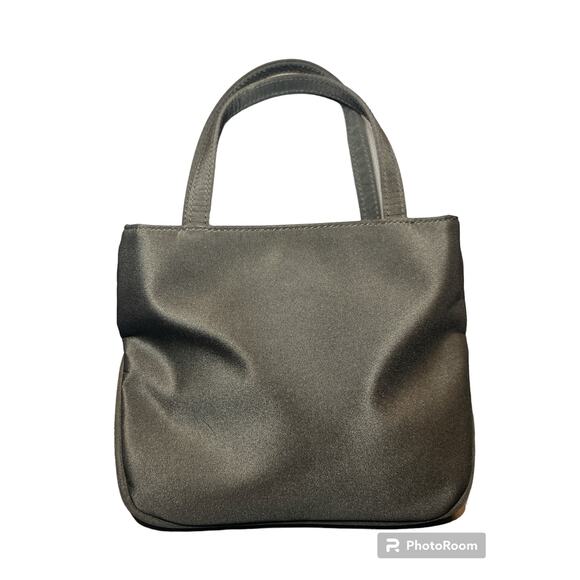 Crazy Horse Black Satin Evening Purse - Perfect for Weddings! - Picture 2 of 6